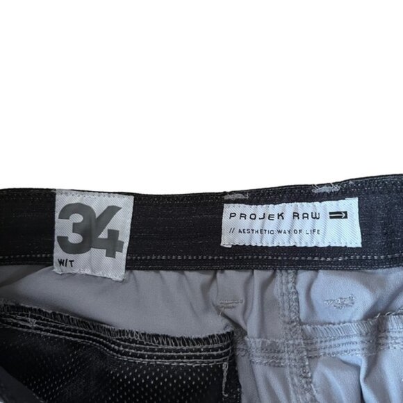 New Gray Projek Raw Shorts Size 34 - Picture 3 of 8